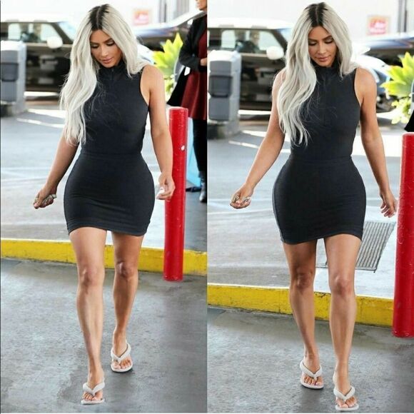 NudeDesigner inspired flip flop summer mule sandal - Picture 4 of 7